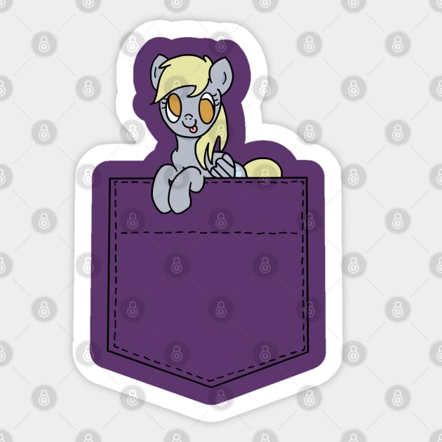 Pocket Derpy Sticker by AmyNewBlue